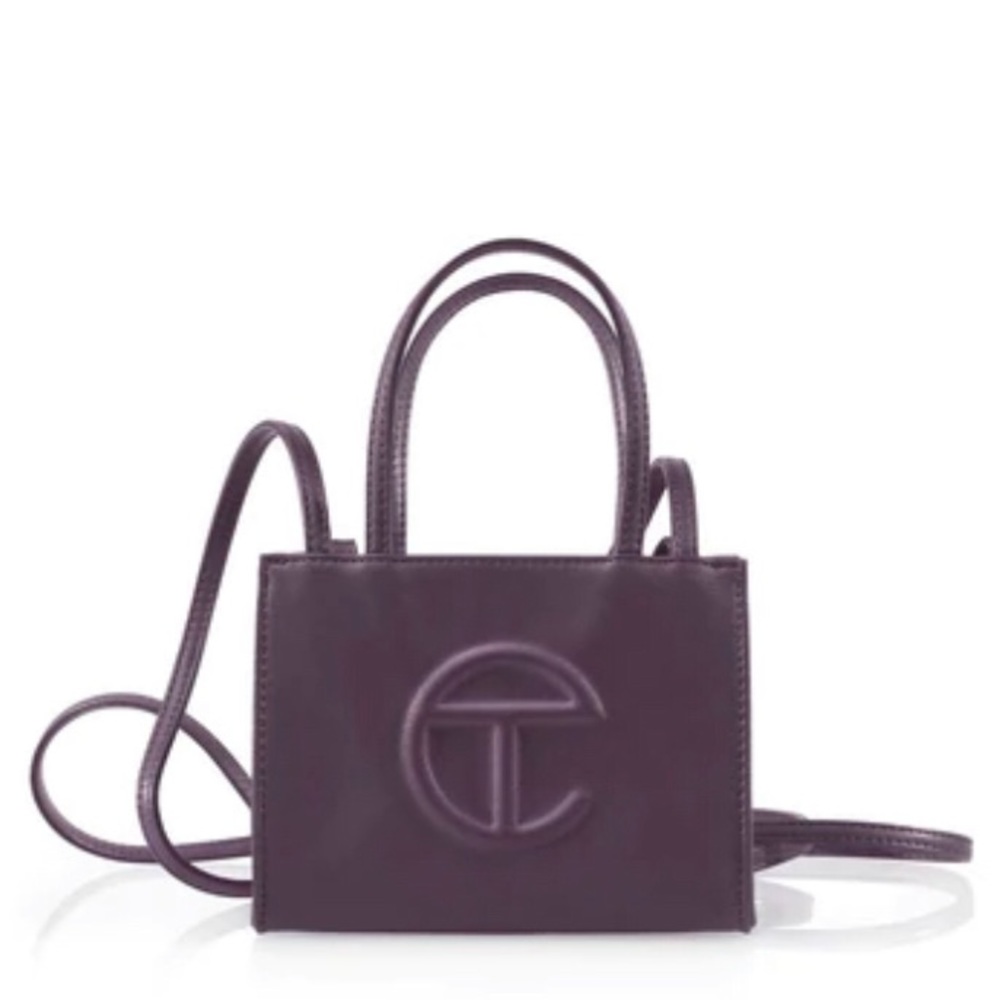 Small Eggplant Telfar Shopping Bag